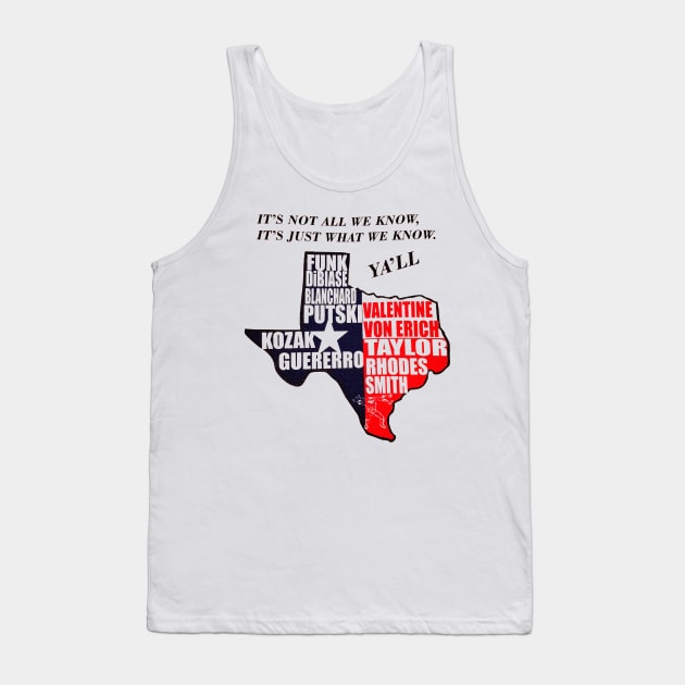 Texas Legendary Pro Wrestling Families Tank Top by ChazTaylor713